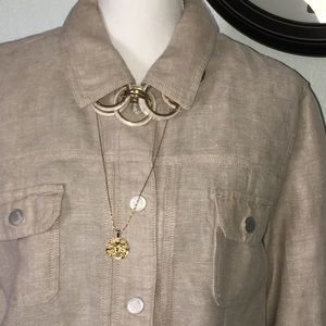 J Jill 100% Linen blazer
